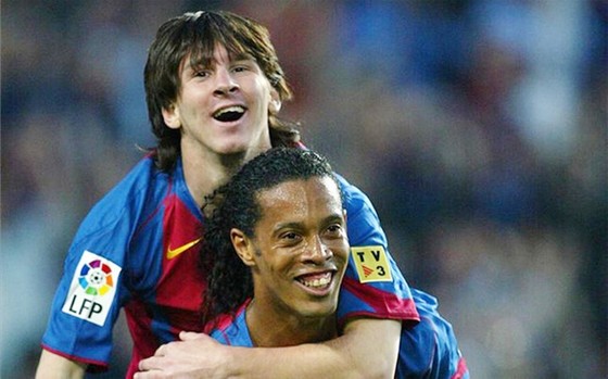 Với Pep, trước Messi chỉ có Ronaldinho xuất sắc nhất. Ảnh: Getty Images.