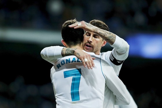 Ronaldo lập hat-trick, Ramos gửi lời đe dọa đến PSG. Ảnh: Getty Images