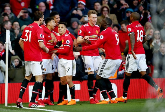 Man.United ăn mừng với chiến thắng quan trọng. Ảnh: Getty Images