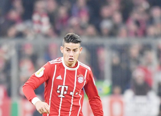 James đang thể hiện được phong độ trong màu áo Bayern. Ảnh: Getty Images