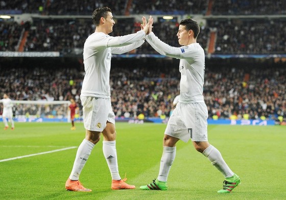 Real đang cân nhắc gọi lại James để khỏa lấp vào vị trí Ronaldo.  Ảnh: Getty Images