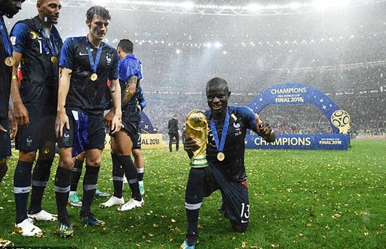 Kante đã có kỳ World Cup thành công cùng tuyển Pháp. Ảnh: Getty Images
