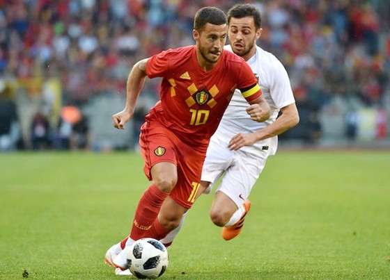 Eden Hazard vẫn là ngôi sao tấn công số 1 của tuyển Bỉ. Ảnh: Getty Images