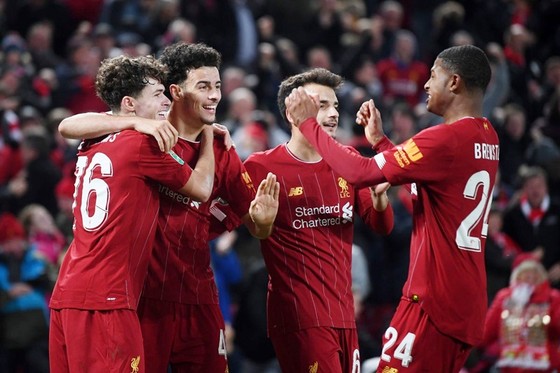 Liverpool chiến thắng bằng các cầu thủ trẻ lạ lẫm. Ảnh: Getty Images  
