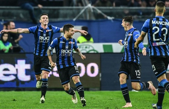 Atalanta trong lần đầu tham dự Champions League đã giành quyền góp mặt ở vòng 1/8. Ảnh: Getty Images