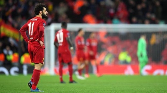 Liverpool thất vọng trong ngày trở thành cựu vương. Ảnh: Getty Images    