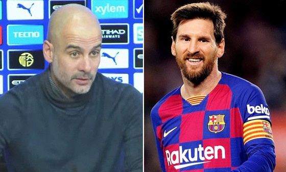 Lionel Messi và HLV Pep Guardiola chung tay chống dịch. 
