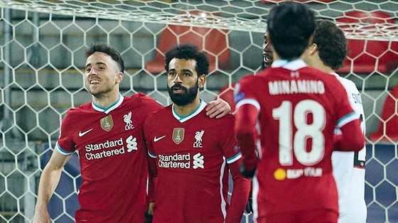 Mohamed Salah trở thành chân sút số 1 của Liverpool tại Champions League. Ảnh: Getty Images  