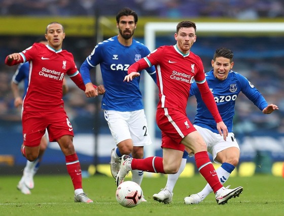 Everton đang sở hữu năng lực cân bằng khi đấu Liverpool. Ảnh: Getty Images