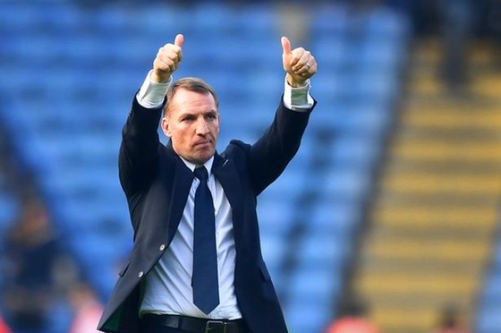 HLV Brendan Rodgers chỉ tập trung mục tiêu phát triển Leicester. Ảnh: Getty Images