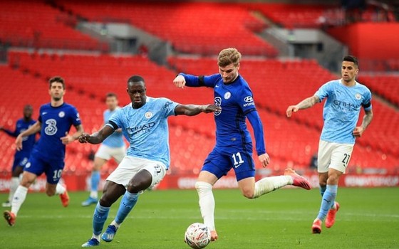 Chelsea và Man.City gần đây từng chơi ở bán kết FA Cup tại Wembley hôm 17-4. Ảnh: Getty Images