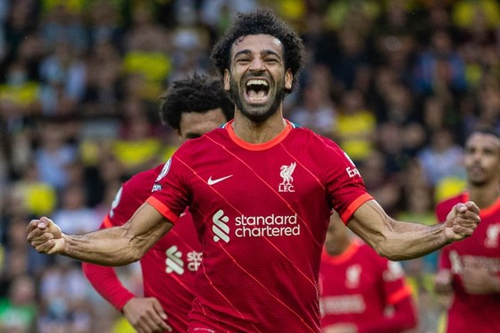 Mohamed Salah đã ghi bàn thắng thứ 150 cho Liverpool. Ảnh: Getty Images