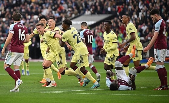 Arsenal giành 3 điểm quan trọng trong cuộc đua giành vị trí thứ 4. Ảnh: Getty Images