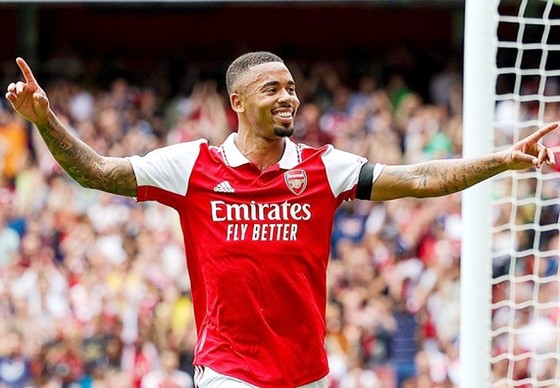 Gabriel Jesus ghi 7 bàn khi chuẩn bị mùa giải mới cùng Arsenal. Ảnh: Getty Images