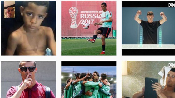Instagram của Ronaldo đã không còn hình ảnh Real Madrid.
