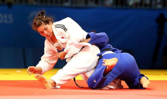 Như Ý (trên) vẫn là chủ lực của judo Việt Nam tại đấu trường SEA Games.