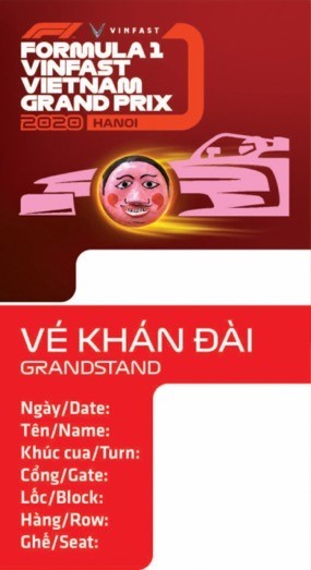 Chiếc vé F1 lấy cảm hứng từ các biểu tượng văn hoá Việt ảnh 2