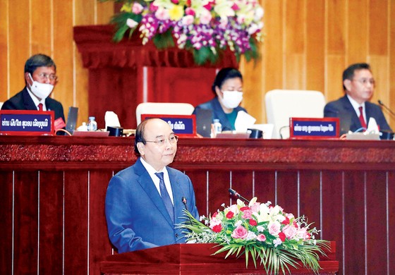 Khánh thành và trao tặng công trình Nhà Quốc hội Lào: Biểu tượng của mối quan hệ đoàn kết đặc biệt Việt Nam - Lào ảnh 1