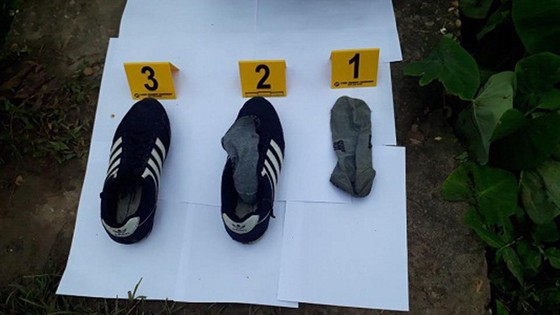 Công an tìm thấy giầy và tất của hung thủ sát hại 2 vợ chồng ở Hưng Yên ảnh 2