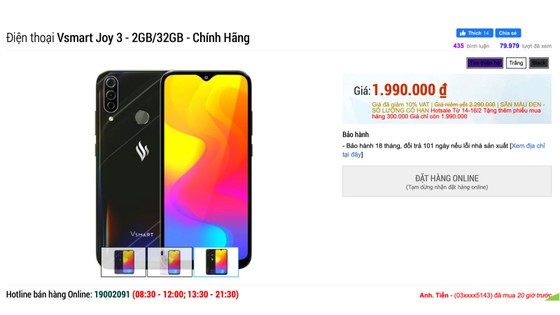 Thị trường smartphone Việt phân khúc 3 triệu đồng tăng nhiệt ảnh 1