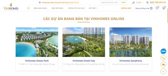 Vinhomes ra mắt sàn giao dịch bất động sản trực tuyến ảnh 2