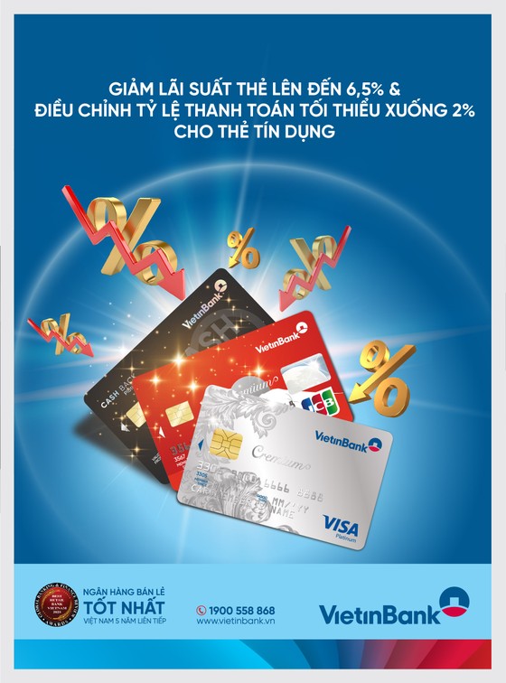 VietinBank thông báo điều chỉnh lãi suất và tỷ lệ trích nợ tối thiểu thẻ tín dụng ảnh 1