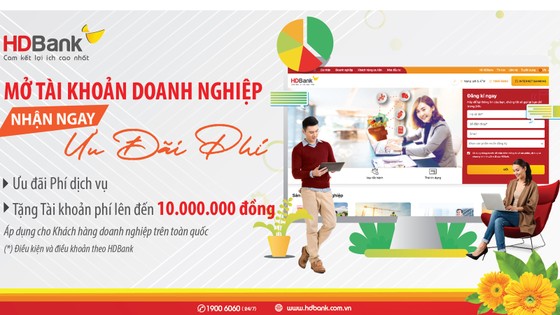 HDBank: Doanh nghiệp mở tài khoản sẽ được ưu đãi phí ảnh 2