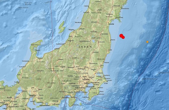  Động đất mạnh 7,3 độ Ritcher ở Đông Bắc Nhật Bản, có cảnh báo sóng thần ảnh 2