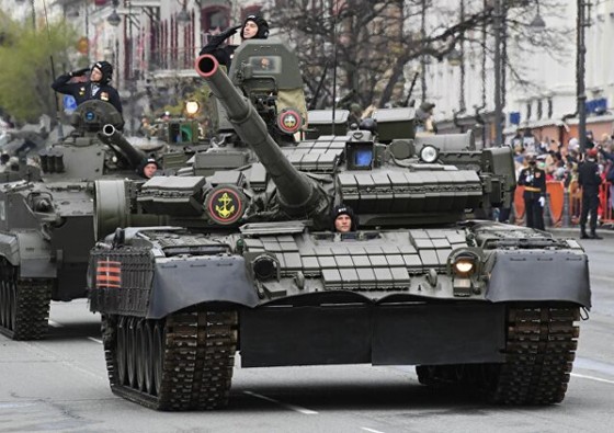 Xe tăng chiến đấu chủ lực T-72B3M. Ảnh: Sputnik.