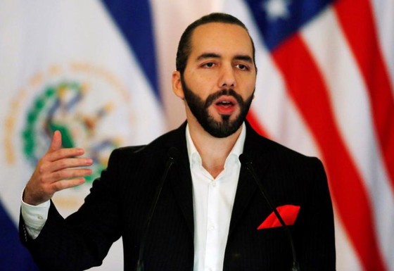 Tổng thống Nayib Bukele của El Salvador - Ảnh: Reuters.