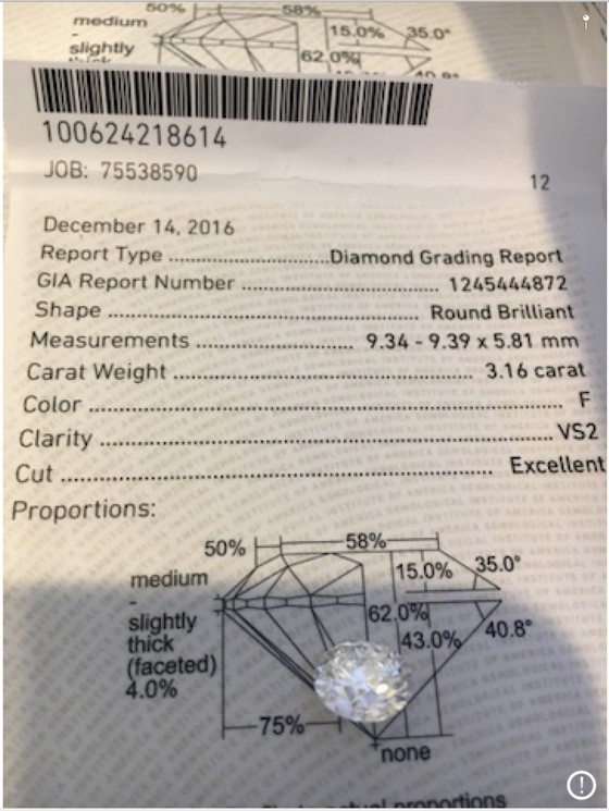 Ye Jianming, chairman of Chinese energy conglomerate CEFC, gives Hunter Biden a 3.16 carat diamond estimated to be worth $80,000