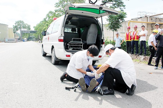 Gần 200 nhân viên Cty Vedan Việt Nam tham gia “Buổi diễn tập phòng cháy chữa cháy và cứu nạn cứu hộ” tại công ty ảnh 6