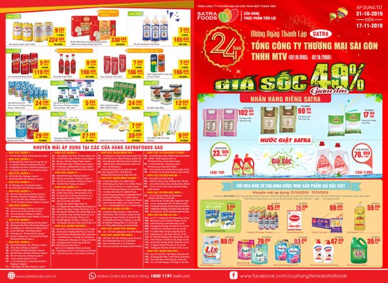 Nhiều chương trình khuyến mại mừng 24 năm ngày thành lập SATRA tại chuỗi cửa hàng Satrafoods ảnh 1