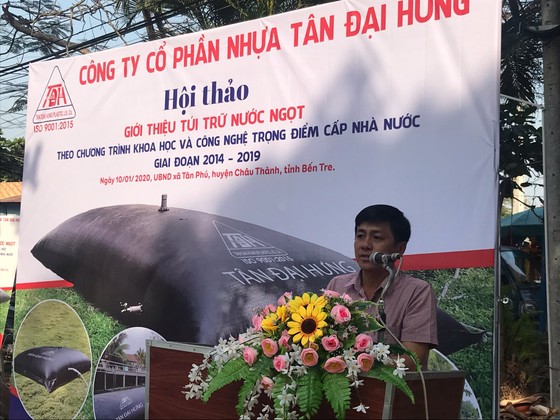 Túi trữ nước ngọt, giải pháp hữu hiệu trong mùa hạn mặn ảnh 1