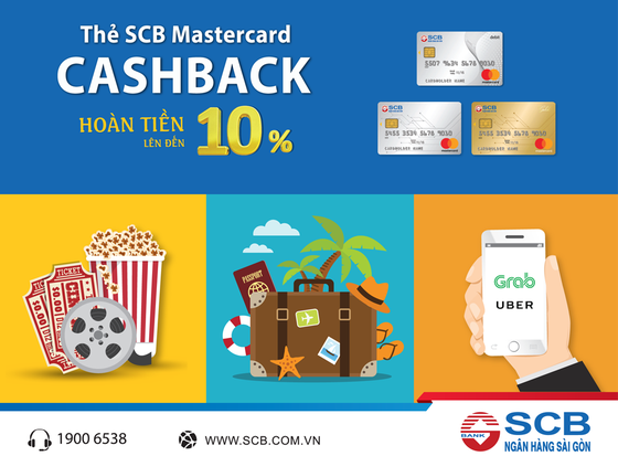 SCB hoàn tiền đến 10% tất cả giao dịch khi thanh toán bằng Thẻ Quốc tế SCB Mastercard Cashback  ảnh 1