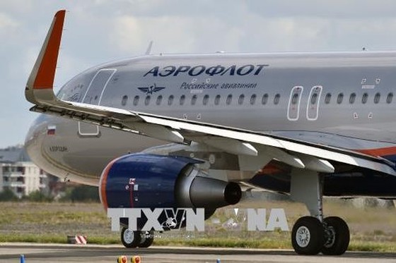 Máy bay của Hãng hàng không Nga Aeroflot. Ảnh: AFP/TTXVN