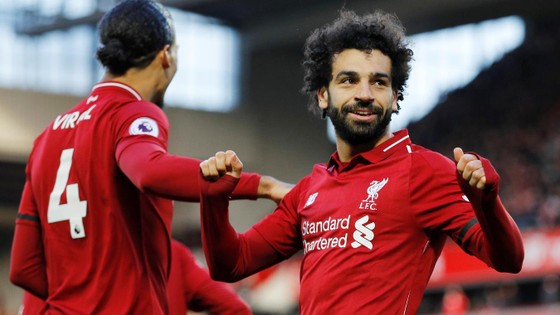 Mo Salah ghi bàn thứ 19 mùa này ở Premier League, cũng là bàn thứ 59 cho Liverpool