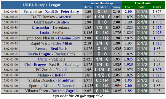 Lịch thi đấu bóng đá Champions League ngày 13-2 ảnh 4