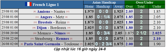 Lịch thi đấu giải Liga, Bundesliga, Serie A và Ligue 1 ngày 24-8 (Mới cập nhật) ảnh 10