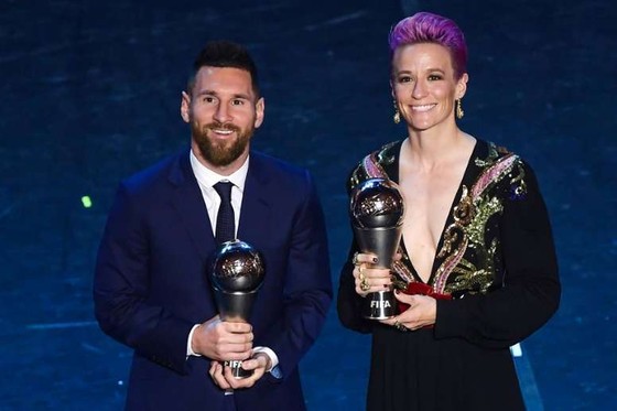 Messi ở lễ trao giải FIFA The Best 2019