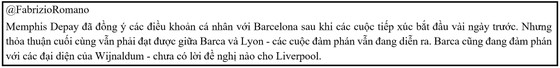 Memphis Depay tìm thấy thỏa thuận với Barcelona để về với ông thầy Koeman  ảnh 1