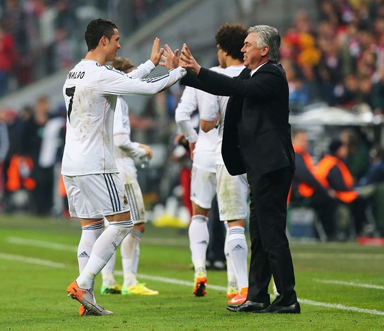 Ronaldo và Carlo Ancelotti ở Madrid