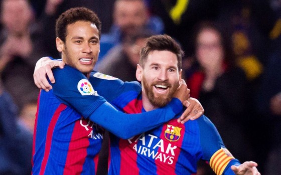 Neymar va Messi khi còn chơi cùng nhau ở Barcelona
