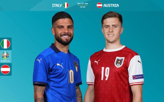 Vòng 1/8, Italia – Áo: Azzurri tiếp tục mạch thắng