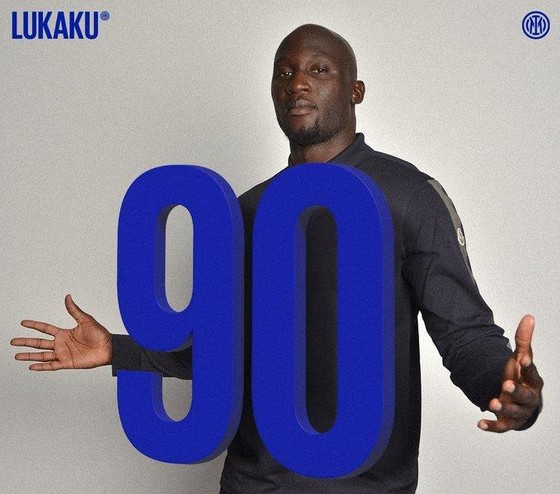 Lukaku nhận áo số 90 khi trở lại Inter