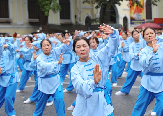 Hơn 2.000 người cao tuổi đồng diễn hưởng ứng Tháng hành động vì người cao tuổi Việt Nam ảnh 1