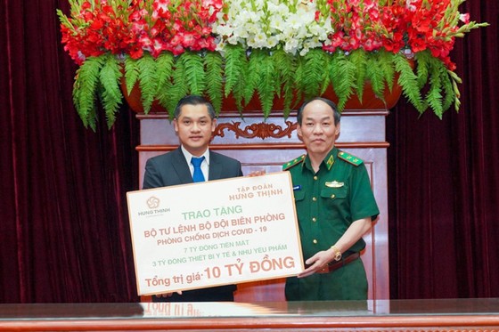 Hưng Thịnh tặng 10 tỷ đồng Bộ Tư lệnh Bộ đội Biên phòng hỗ trợ chống dịch Covid-19  ảnh 1
