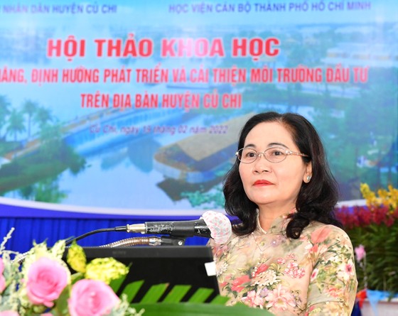 Chủ tịch HĐND Nguyễn Thị Lệ: Xác định đúng hướng, đúng mô hình để thúc đẩy huyện Củ Chi phát triển ảnh 2