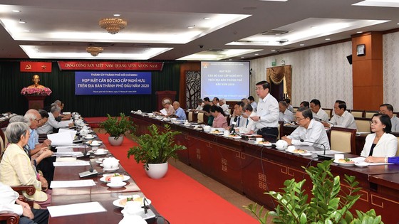 Bí thư Thành ủy TPHCM Nguyễn Thiện Nhân họp mặt cán bộ cao cấp nghỉ hưu ảnh 2