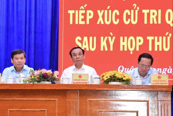 Bí thư Thành ủy TPHCM Nguyễn Văn Nên sinh hoạt tại tổ đại biểu Quốc hội đơn vị 4 ảnh 1
